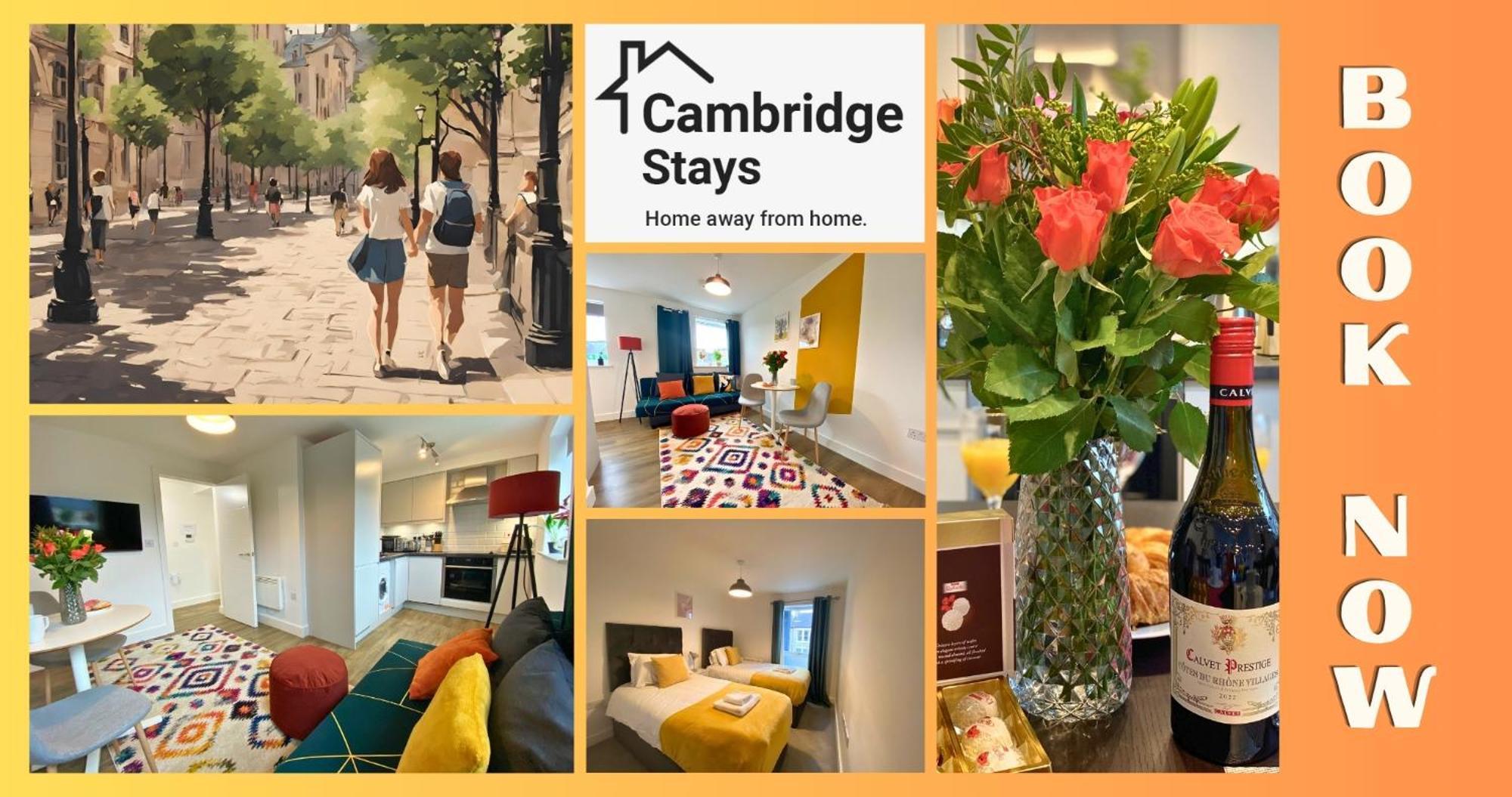Cambridge Stays Central Apart Hotel 1Br Flats-Easy Walk To City Centre-Parking Dış mekan fotoğraf