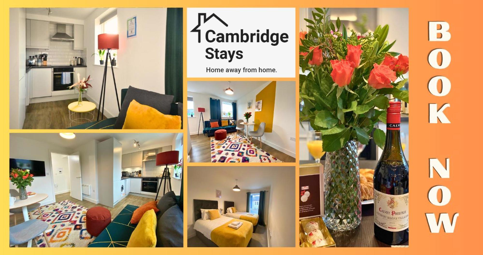 Cambridge Stays Central Apart Hotel 1Br Flats-Easy Walk To City Centre-Parking Dış mekan fotoğraf